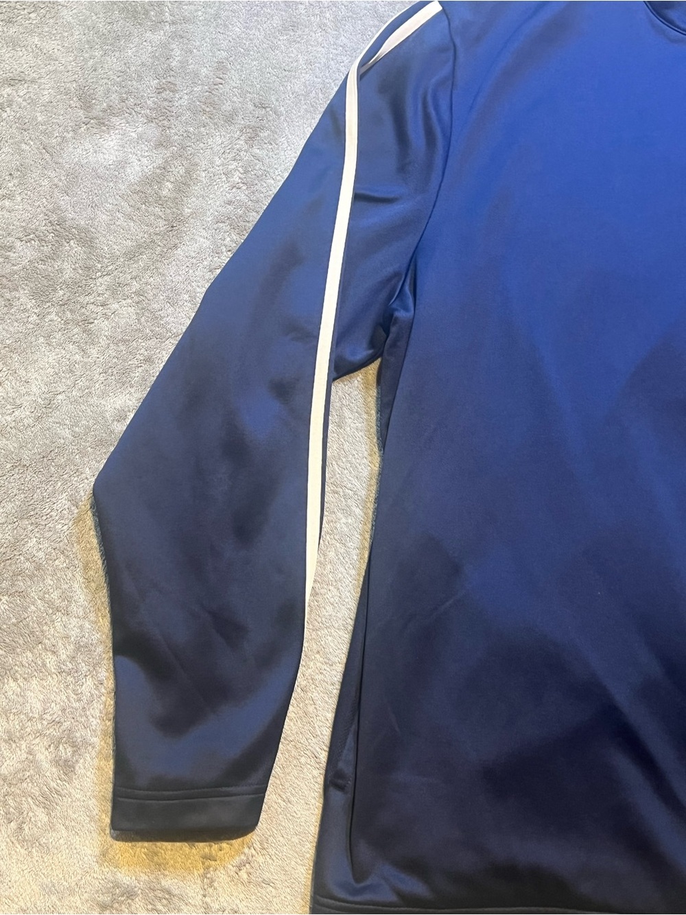 Navy Full-Zip Track Jacket with Orange Bear Logo - Picture 4 of 10